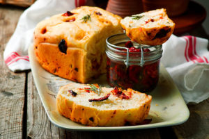 Homemade Rosemary and tomato bread